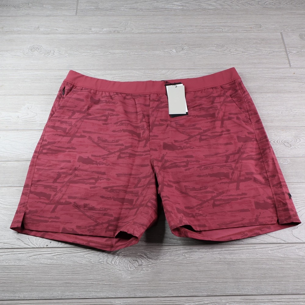 NWT Public Rec Flex Shorts Men's 44 Red Camo Athletic 10" Water Resistant